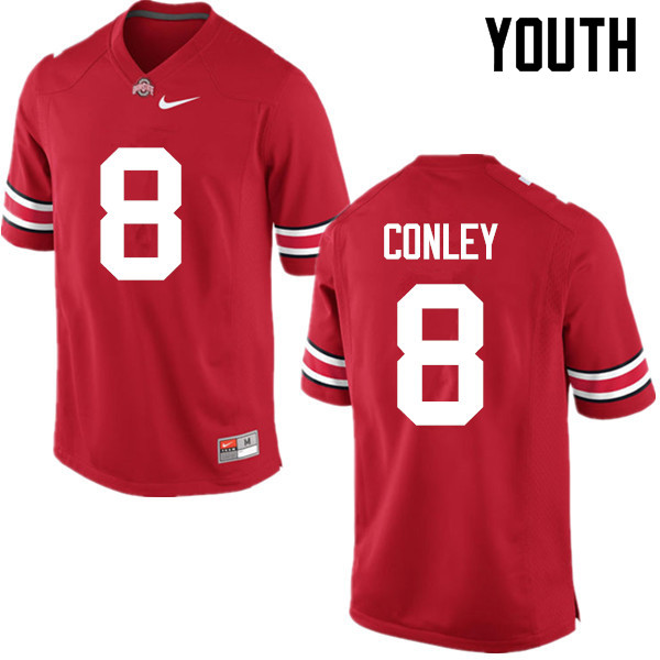 Youth Ohio State Buckeyes #8 Gareon Conley Red Game College Stitched Football Jersey 23FG046VN